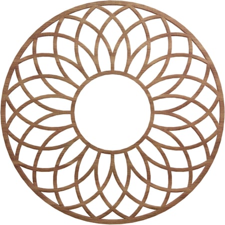 Ekena Millwork Cannes Wood Fretwork Pierced Ceiling Medallion, Walnut, 22"OD x 7 1/2"ID x 1/4"T CMWP22X22X0250CNWA